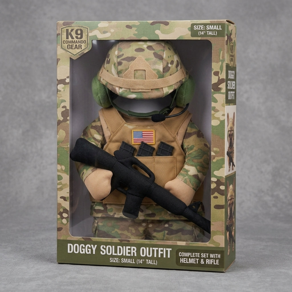 Doggy Soldier Outfit